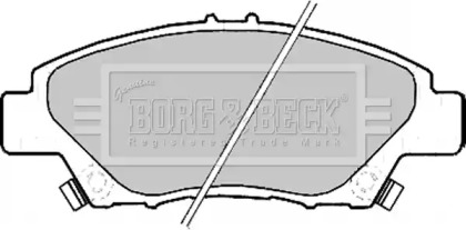 Комплект тормозных колодок BORG & BECK BBP2207