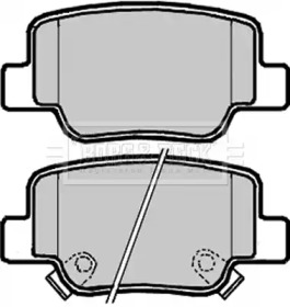 Комплект тормозных колодок BORG & BECK BBP2241