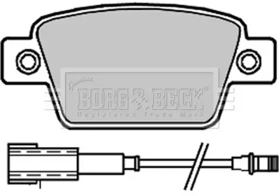 Комплект тормозных колодок BORG & BECK BBP2325