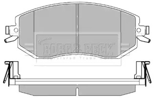 Комплект тормозных колодок BORG & BECK BBP2426