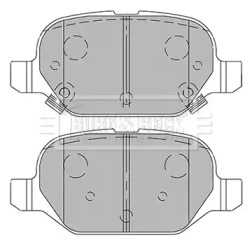 Комплект тормозных колодок BORG & BECK BBP2440