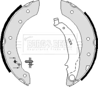 Комлект тормозных накладок BORG & BECK BBS6233