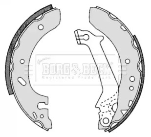 Комлект тормозных накладок BORG & BECK BBS6251