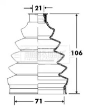 Пыльник BORG & BECK BCB2365