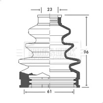 Пыльник BORG & BECK BCB2622