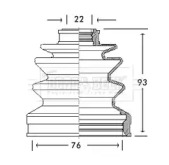 Пыльник BORG & BECK BCB2662