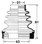 Пыльник BORG & BECK BCB2889