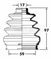 Пыльник BORG & BECK BCB2894