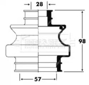 Пыльник BORG & BECK BCB6093