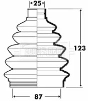 Пыльник BORG & BECK BCB6105