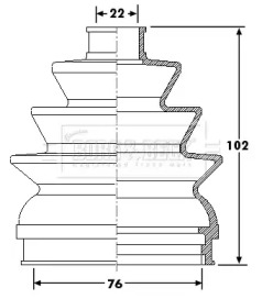 Пыльник BORG & BECK BCB6178