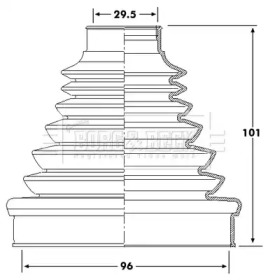 Пыльник BORG & BECK BCB6220