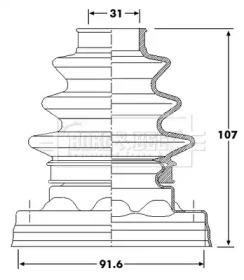 Пыльник BORG & BECK BCB6221