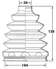 Пыльник BORG & BECK BCB6228