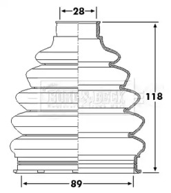 Пыльник BORG & BECK BCB6229