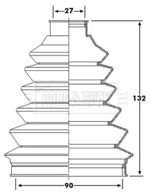 Пыльник BORG & BECK BCB6235