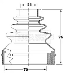 Пыльник BORG & BECK BCB6237