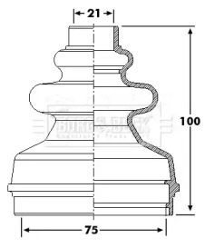 Пыльник BORG & BECK BCB6241