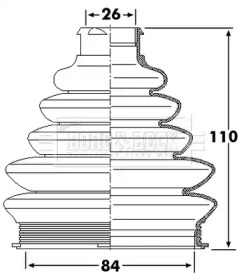 Пыльник BORG & BECK BCB6249