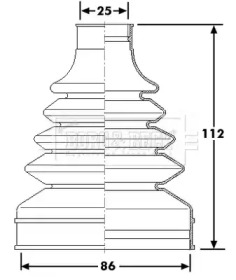 Пыльник BORG & BECK BCB6256