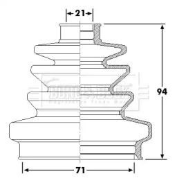 Пыльник BORG & BECK BCB6257