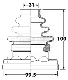 Пыльник BORG & BECK BCB6259