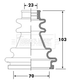 Пыльник BORG & BECK BCB6304