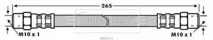 Шлангопровод BORG & BECK BBH6033