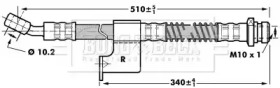 Шлангопровод BORG & BECK BBH7033