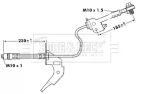 Шлангопровод BORG & BECK BBH7121