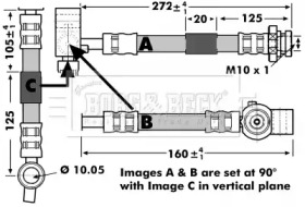 Шлангопровод BORG & BECK BBH7149