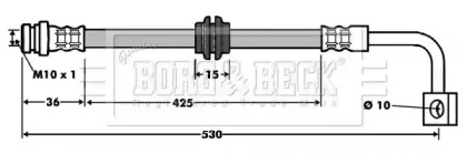 Шлангопровод BORG & BECK BBH7473