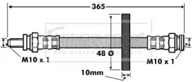 Шлангопровод BORG & BECK BBH7522