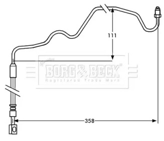 Шлангопровод BORG & BECK BBH7533