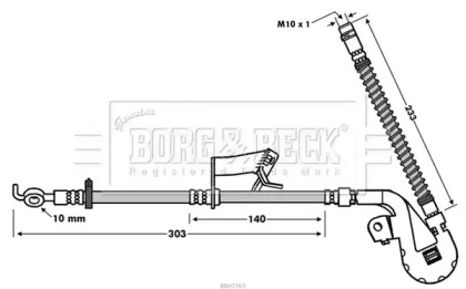 Шлангопровод BORG & BECK BBH7763