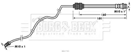 Шлангопровод BORG & BECK BBH7785