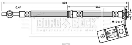 Шлангопровод BORG & BECK BBH7795