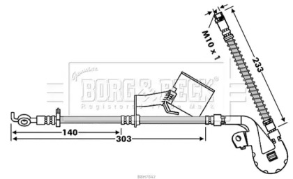 Шлангопровод BORG & BECK BBH7842