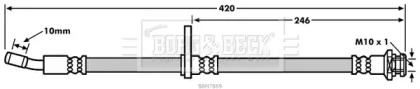 Шлангопровод BORG & BECK BBH7869