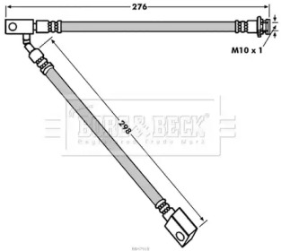 Шлангопровод BORG & BECK BBH7918