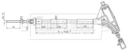 Трос BORG & BECK BKB2633