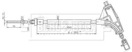 Трос BORG & BECK BKB2635