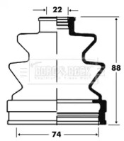 Пыльник BORG & BECK BCB2825