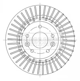 Тормозной диск BORG & BECK BBD5363