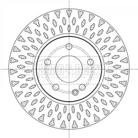 Тормозной диск BORG & BECK BBD5392