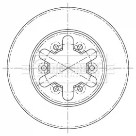Тормозной диск BORG & BECK BBD5404