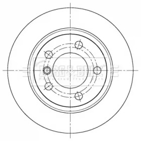 Тормозной диск BORG & BECK BBD5408