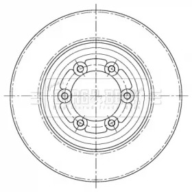 Тормозной диск BORG & BECK BBD5409
