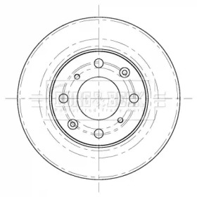 Тормозной диск BORG & BECK BBD5415