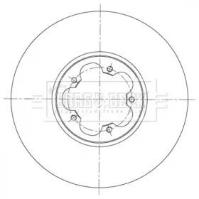 Тормозной диск BORG & BECK BBD6071S
